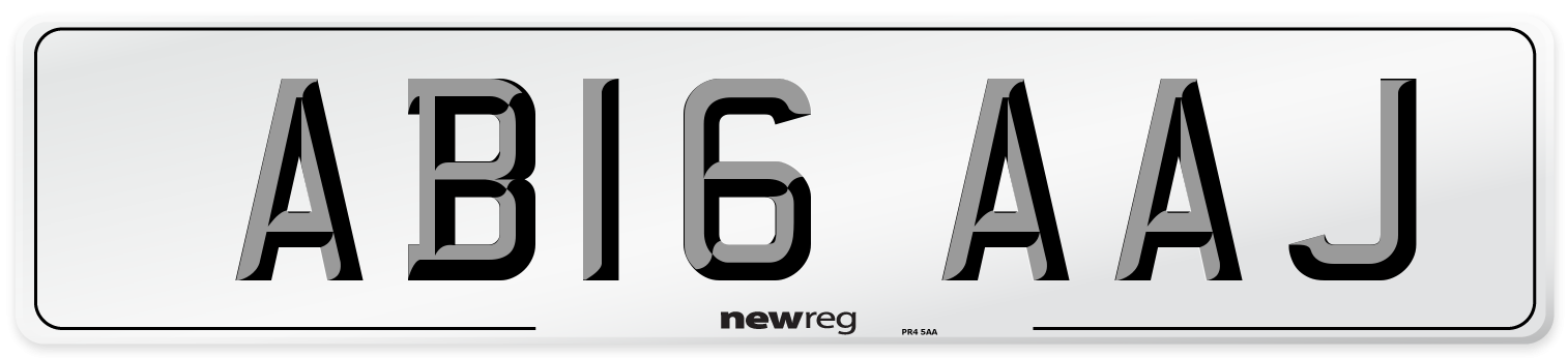 AB16 AAJ Number Plate from New Reg